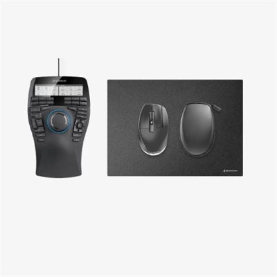3Dconnexion SpaceMouse Enterprise Kit 2: Pro Wireless 3D Navigation Mouse & CadMouse Pad