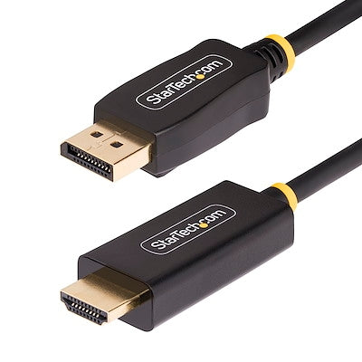 Startech 3.3Ft DisplayPort to HDMI Adapter Cable - 4K 60Hz, 18Gbps, 7.1 Audio, Driver-Free