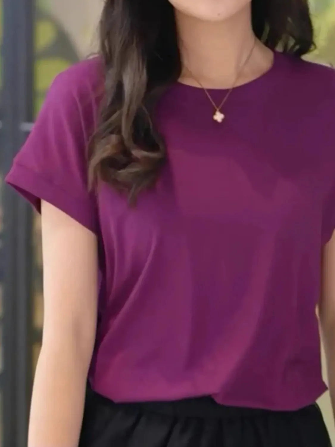 Round Neck Short Sleeve T-Shirt