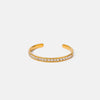 Elegant 18K Gold-Plated Stainless Steel Bracelet with Zircon Inlay - Timeless Fashion Accessory - Store 42