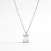 925 Sterling Silver Zircon Pendant Necklace Silver One Size
