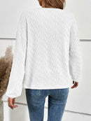 Ivy Lane Half Button Long Sleeve Top - Opaque, Slightly Stretchy, 95% Polyester, 5% Spandex - Store 42