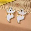 Halloween Ghost and Pumpkin Dangle Earrings Alloy Ghost One Size