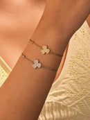 18K Gold-Plated Stainless Steel Zircon Bracelet - Elegant & Durable Fashion Jewelry - Store 42