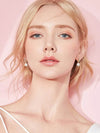 Elegant 925 Sterling Silver Freshwater Pearl Earrings with Moissanite Accents - Store 42