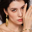 18K Gold-Plated Stainless Steel Dangle Earrings - Elegant and Durable Jewelry for Every Occasion - Store 42