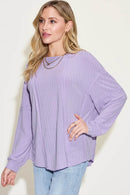 Basic Bae Full Size Ribbed Round Neck Long Sleeve T-Shirt - Store 42