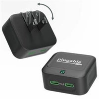 40W Dual USB C Fast Charger | 2-Port Foldable Power Adapter | Compact Design for iPhone & Galaxy Default Title