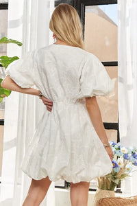 ADORA Puff Sleeve Floral Dress