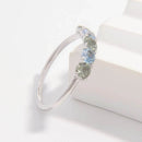 Elegant 925 Sterling Silver Rhinestone Ring - Dazzling Sparkle & Timeless Design - Store 42