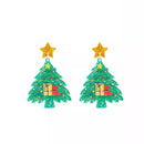 Acrylic Christmas Tree Earrings