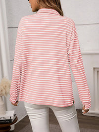 Striped Button Up Long Sleeve Shirt