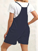 Full Size Scoop Neck Spaghetti Strap Overalls Plus Size