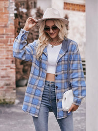 Oversized Plaid Button Up Shacket