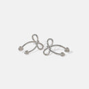 Elegant Stainless Steel Bow Earrings - 18K Gold-Plated & Platinum-Plated Finish - Store 42