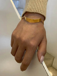 Elegant 18K Gold-Plated Stainless Steel Bracelet - Durable & Stylish Accessory - Store 42