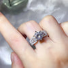3 Carat 925 Sterling Silver Moissanite Ring Silver