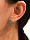 Elegant 18K Gold-Plated Stainless Steel Teardrop Earrings with Zircon Inlay - Store 42