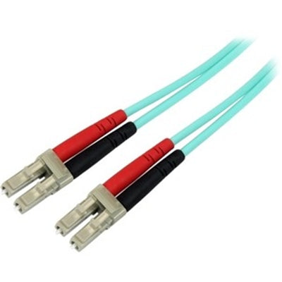 3M Aqua OM4 Duplex Multimode Fiber Optic Cable - 100 Gb - 50/125 - LC/LC - LSZH
