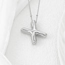 Elegant Copper Bubble Letter Pendant Necklace - Platinum-Plated, 17.7 in Chain Length - Store 42