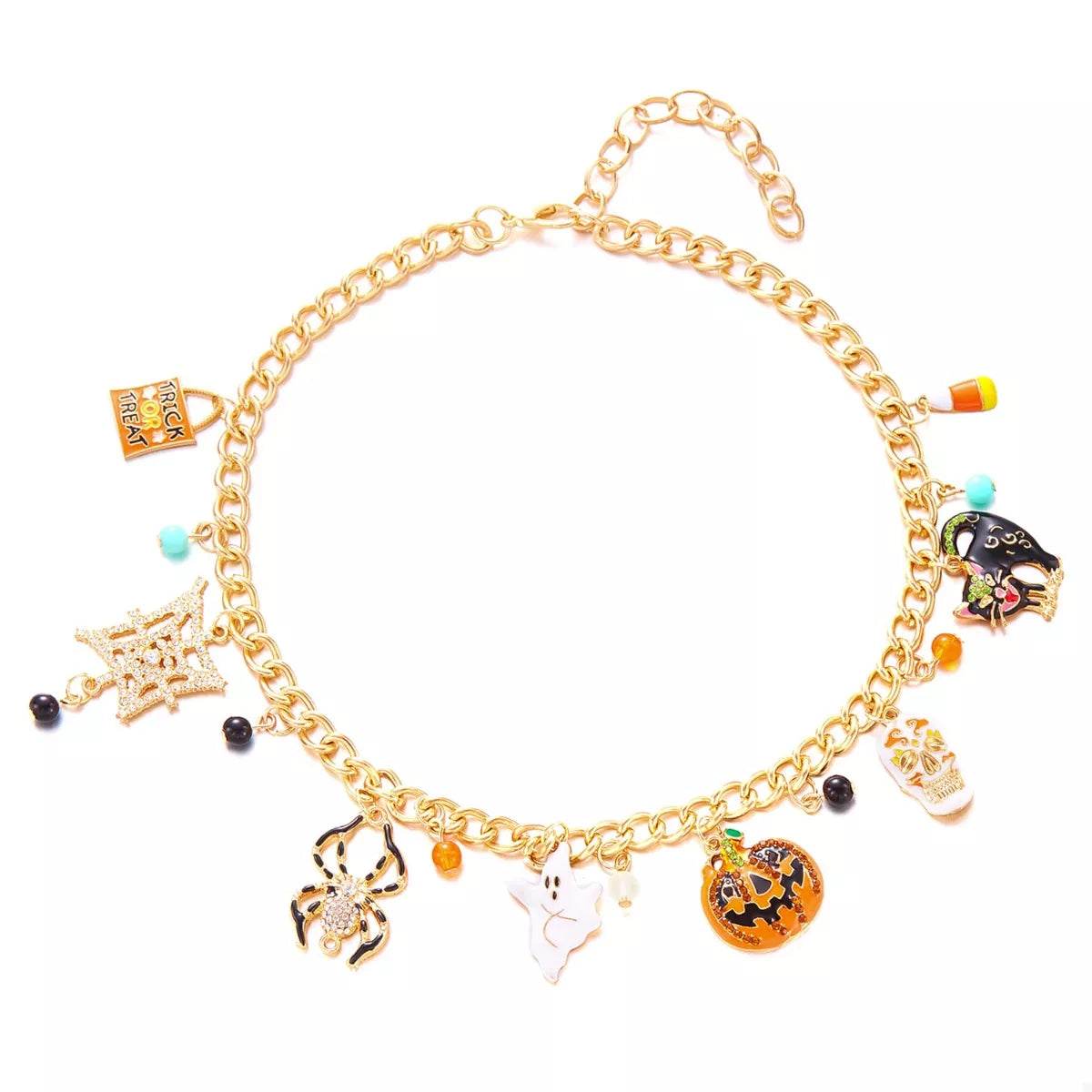 Halloween Charm Necklace with Festive Pendant Collection - Store 42