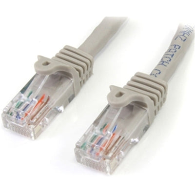 25 Ft Gray Snagless Cat 5e UTP Patch Cable - 350 MHz High-Quality Network Connectivity