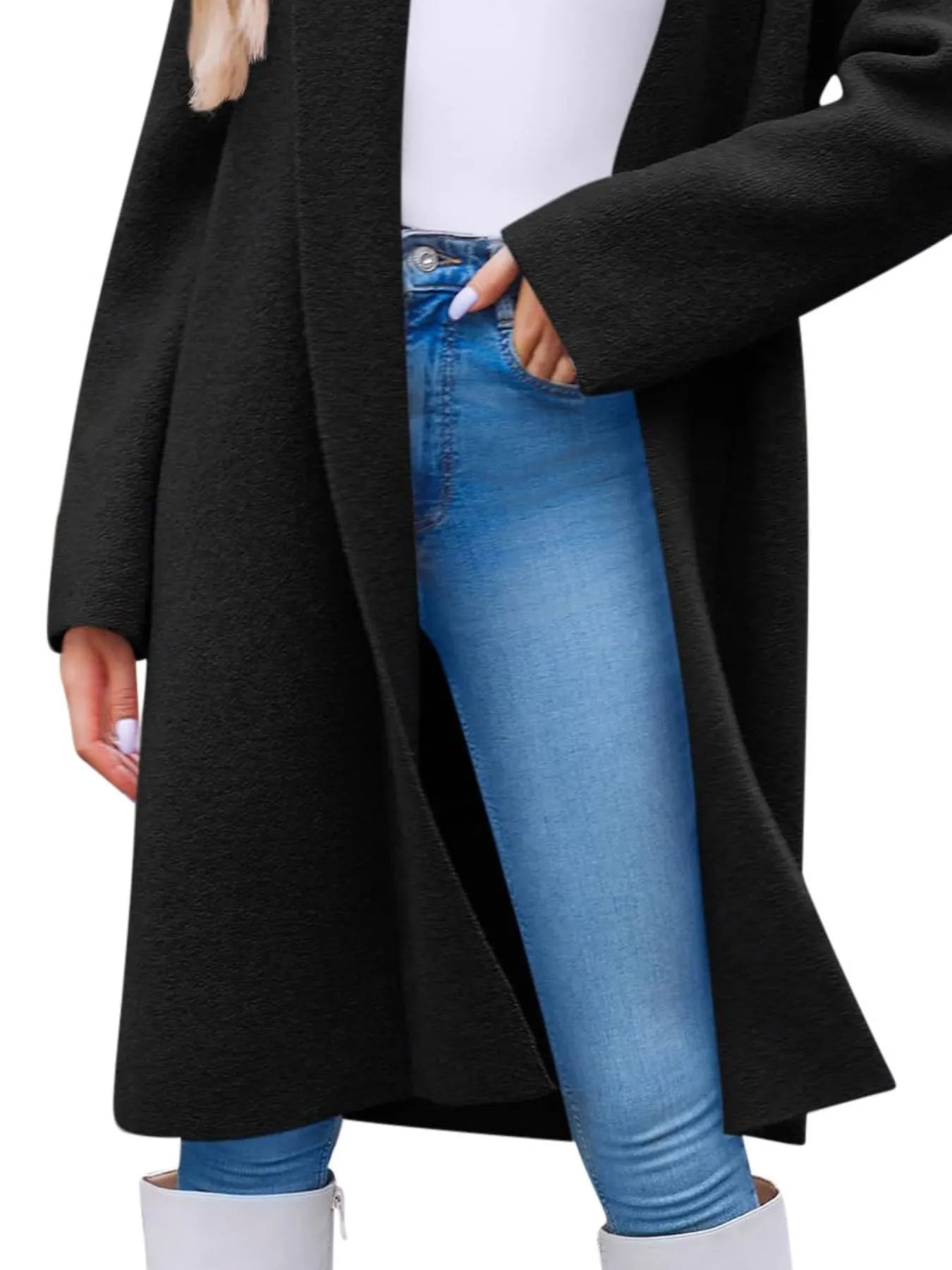 Open Front Longline Coat