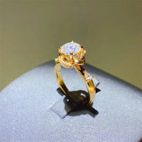 1 Carat Moissanite Zircon 925 Sterling Silver Ring - Store 42