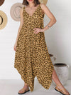 Full Size Leopard Print V-Neck Wide Leg Jumpsuit Plus Size - Store 42