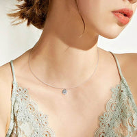 1 Carat D Color Round Moissanite Necklace in 925 Sterling Silver - Perfect Gift for Her - Store 42