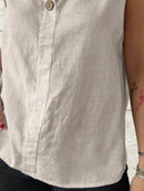 Full Size Casual Linen Sleeveless Blouse Plus Size - Store 42
