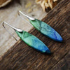 Elegant Copper & Natural Stone Geometric Earrings - 18K Gold-Plated Chic Jewelry - Store 42