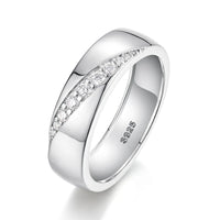 925 Sterling Silver Moissanite Ring