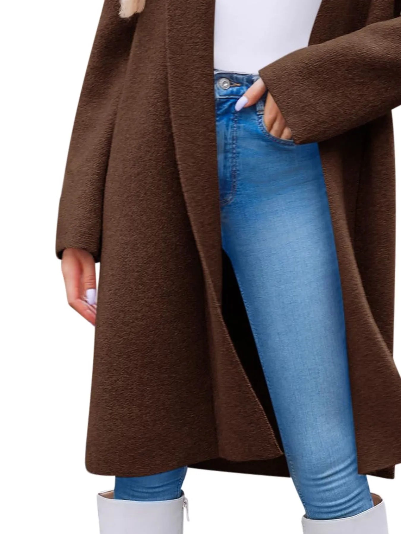 Open Front Longline Coat
