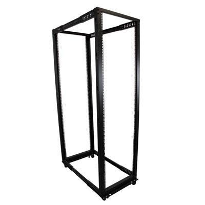 42U Adjustable Depth 4 Post Rack for Server, KVM, and Network Equipment - 1320 lbs Capacity
