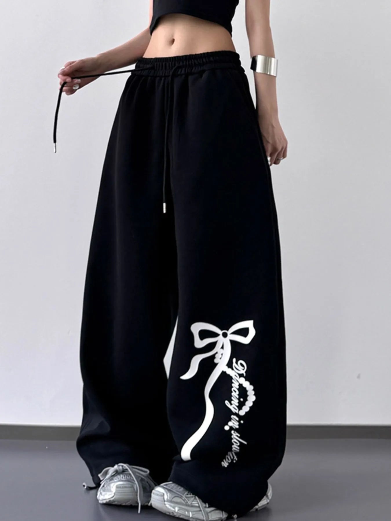 Wide Leg Drawstring Pants