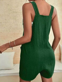 Full Size Knot Strap Romper with Pockets Plus Size - Store 42