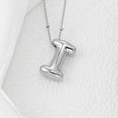 Copper Bubble Letter Pendant Necklace Style I One Size