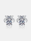 1 Carat Moissanite 925 Sterling Silver Stud Earrings - Store 42
