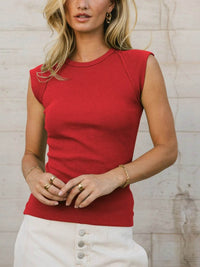 Basic Solid Color Round Neck T-Shirt for Comfortable Everyday Wear, 92% Rayon 8% Spandex - Store 42