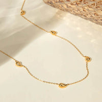 18K Gold-Plated Stainless Steel Necklace with 15.7-Inch Chain and 2-Inch Extension - Store 42