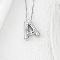 Copper Bubble Letter Pendant Necklace Style A One Size