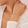 18K Gold-Plated Titanium Steel Inlaid Zircon Bracelet Gold One Size