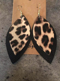 Elegant PU Leather Leaf Dangle Earrings - Stylish Alloy Jewelry for Chic Outfits - Store 42