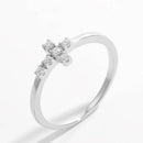 925 Sterling Silver & Zircon Cross Ring for Elegant Style - Durable & Imported Jewelry - Store 42