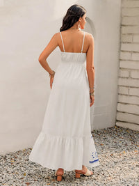 Printed Square Neck Maxi Cami Dress