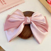 Bow Cloth Hair Clip Blush Pink One Size