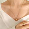 18K Gold-Plated Heart Pendant Necklace Gold One Size