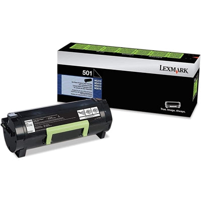 Lexmark 501 Black Return Program Toner Cartridge - Standard Yield for Reliable Printing