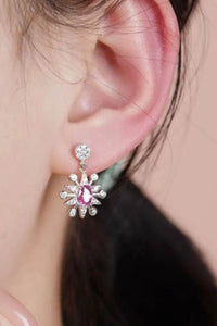 1 Carat Moissanite 925 Sterling Silver Moon & Star Earrings - Store 42